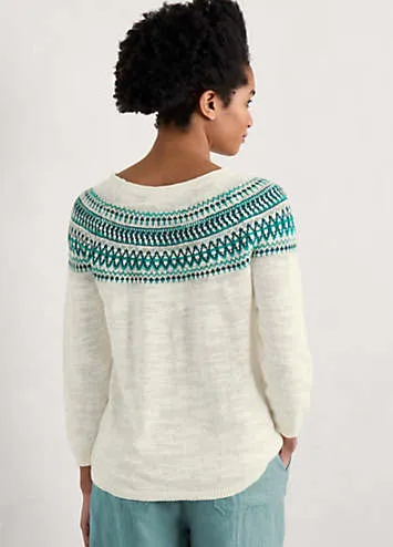 Seasalt Cornwall Green Penvoose Jumper | Grattan