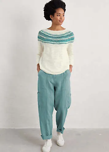 Seasalt Cornwall Green Penvoose Jumper | Grattan