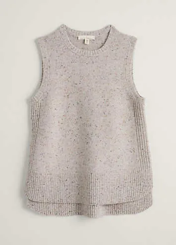 Seasalt Cornwall Natural Coupling Knitted Vest | Grattan