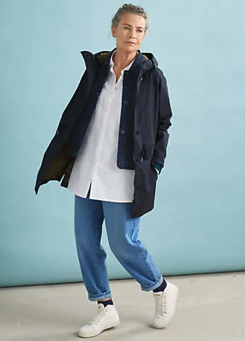 Seasalt Cornwall Navy Fulmar Coat | Grattan