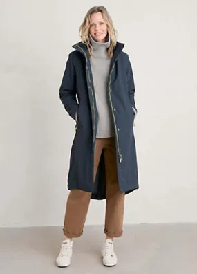 Seasalt Cornwall Navy Janelle Raincoat