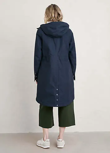 Seasalt Cornwall Navy Plant Hunter Waterproof Coat | Grattan