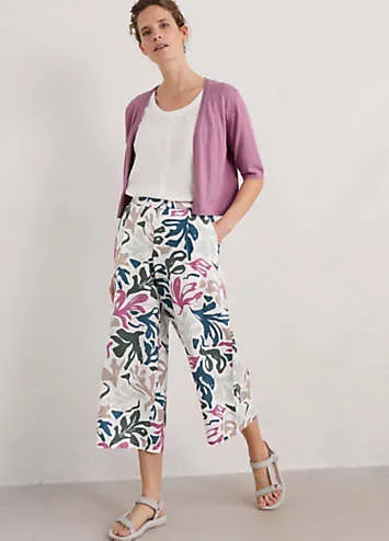 Seasalt Cornwall Peaceful Haven Linen Culottes | Grattan