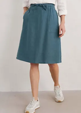 Seasalt Cornwall Pepper Moth Linen Skirt | Grattan