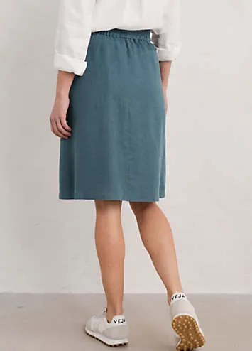 Seasalt Cornwall Pepper Moth Linen Skirt | Grattan