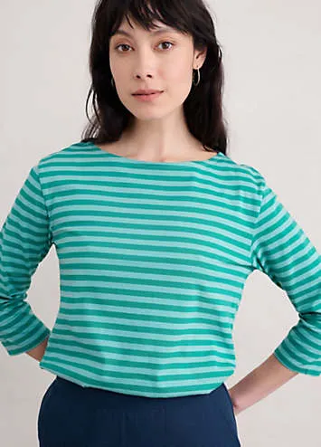 Seasalt Cornwall Teal Sailor Top | Grattan