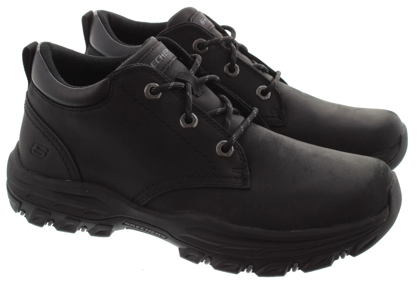 SKECHERS Mens 204921 Ramhurst Lace Ankle Boots In Black