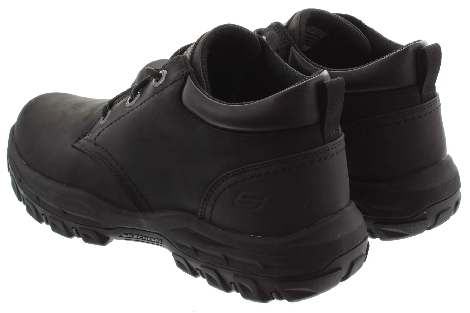 SKECHERS Mens 204921 Ramhurst Lace Ankle Boots In Black