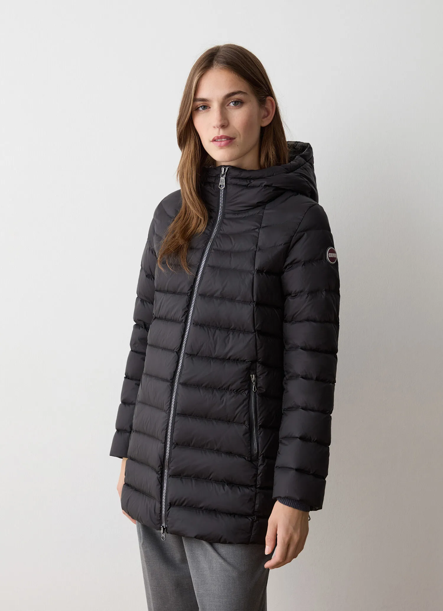 Slightly A-line down jacket-