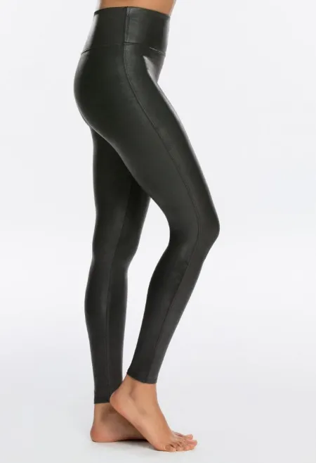 Spanx Faux Leather Black Leggings