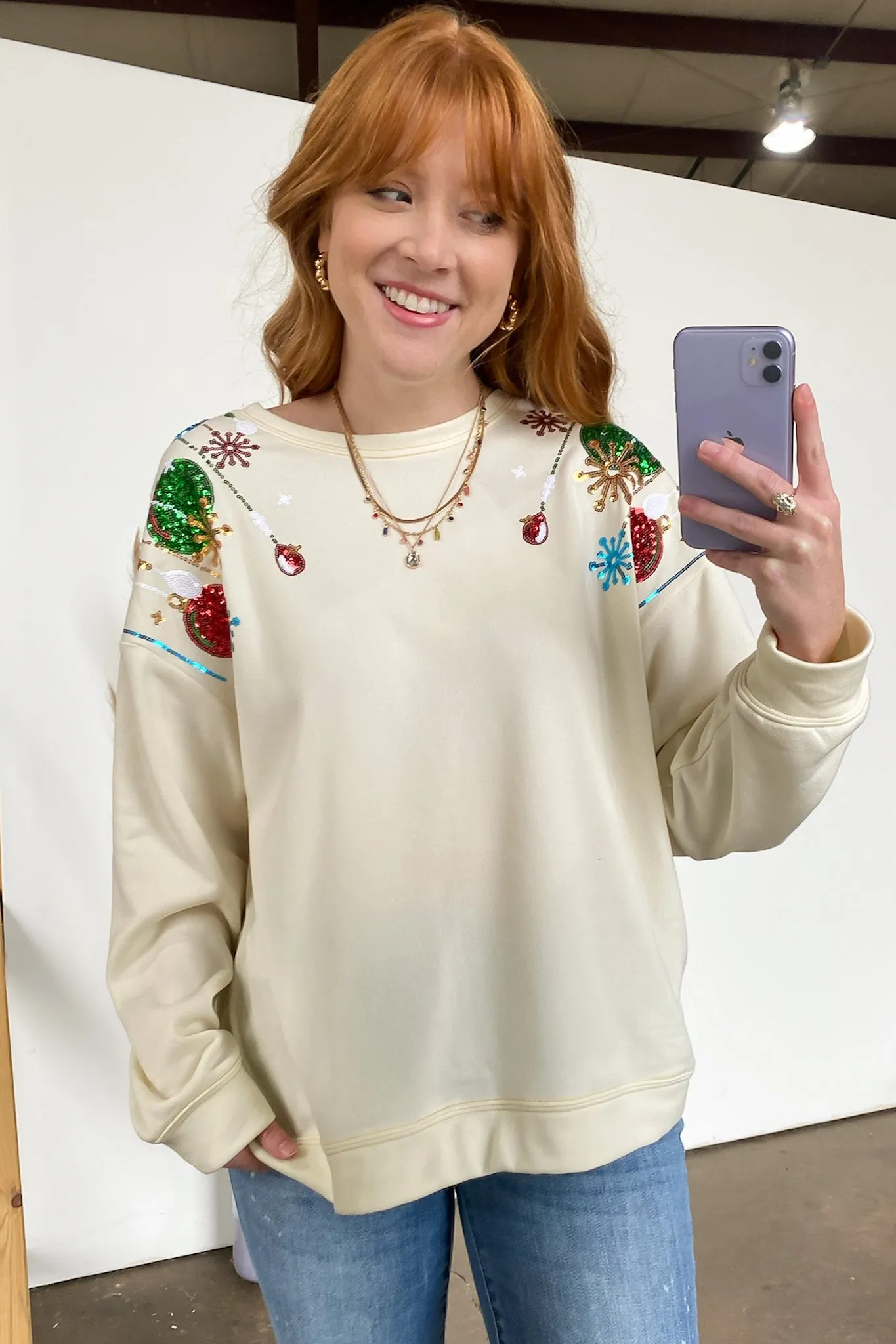 Sparkle This Season Holiday Ornament Sweatshirt - FINAL SALE