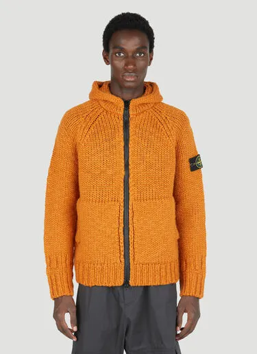 STONE ISLAND  |Wool Street Style Long Sleeves Logo Sweaters