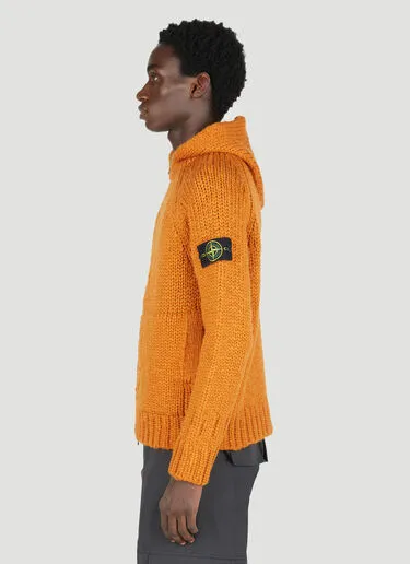 STONE ISLAND  |Wool Street Style Long Sleeves Logo Sweaters