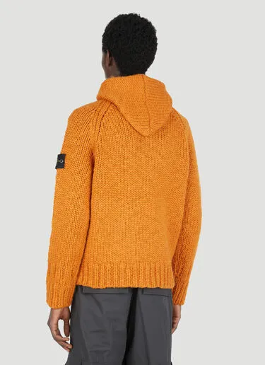 STONE ISLAND  |Wool Street Style Long Sleeves Logo Sweaters