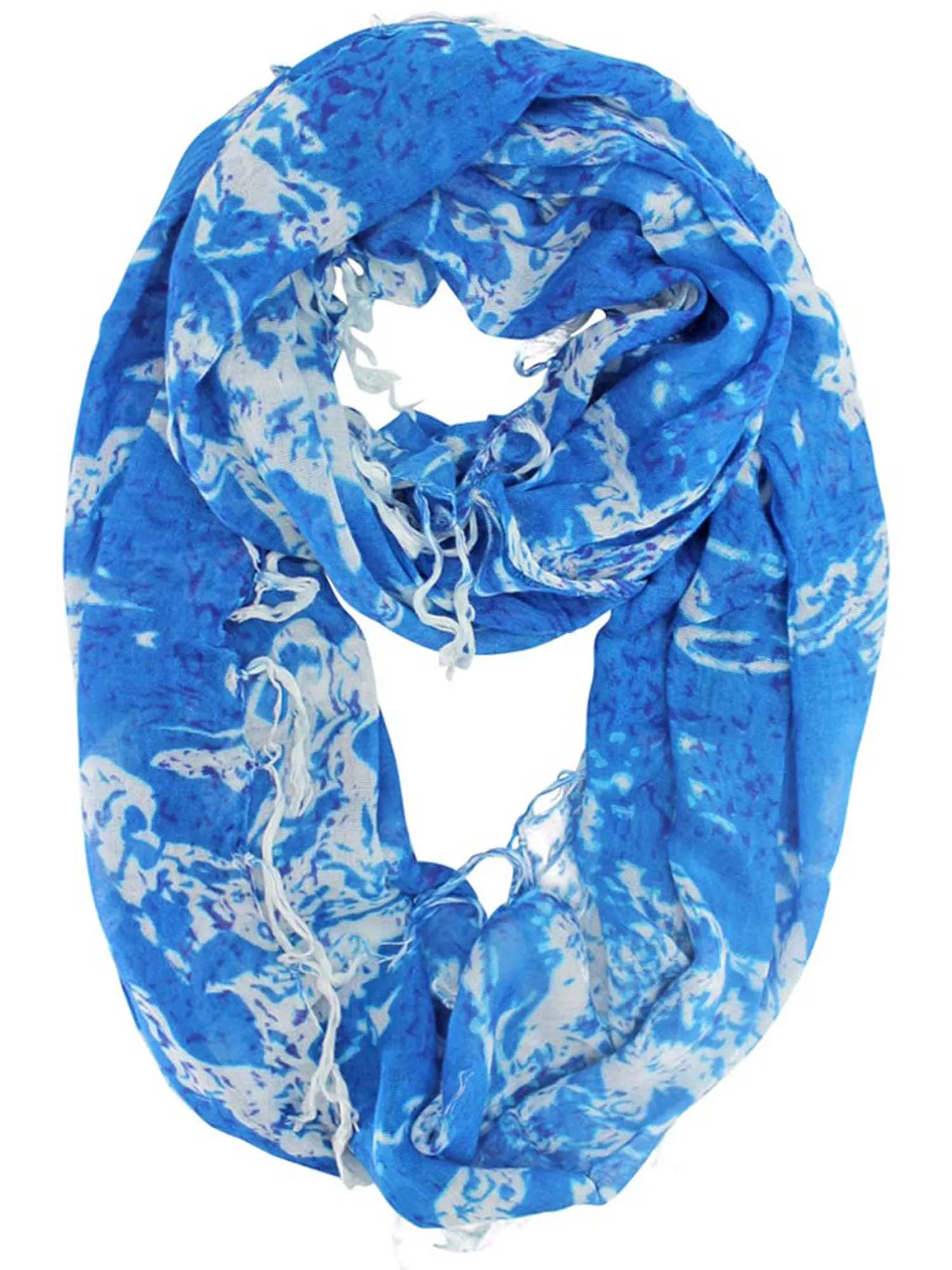 Summer Print Wispy Infinity Scarf