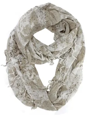 Summer Print Wispy Infinity Scarf