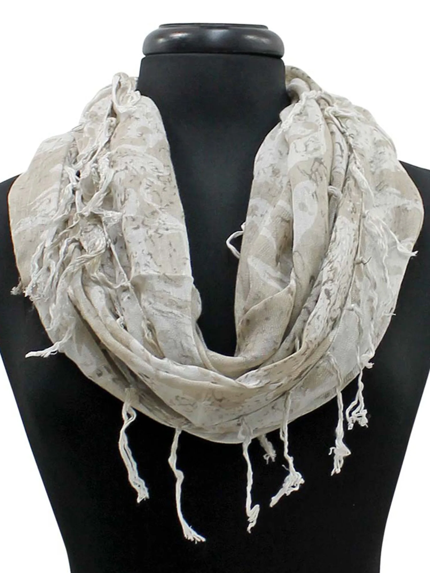 Summer Print Wispy Infinity Scarf