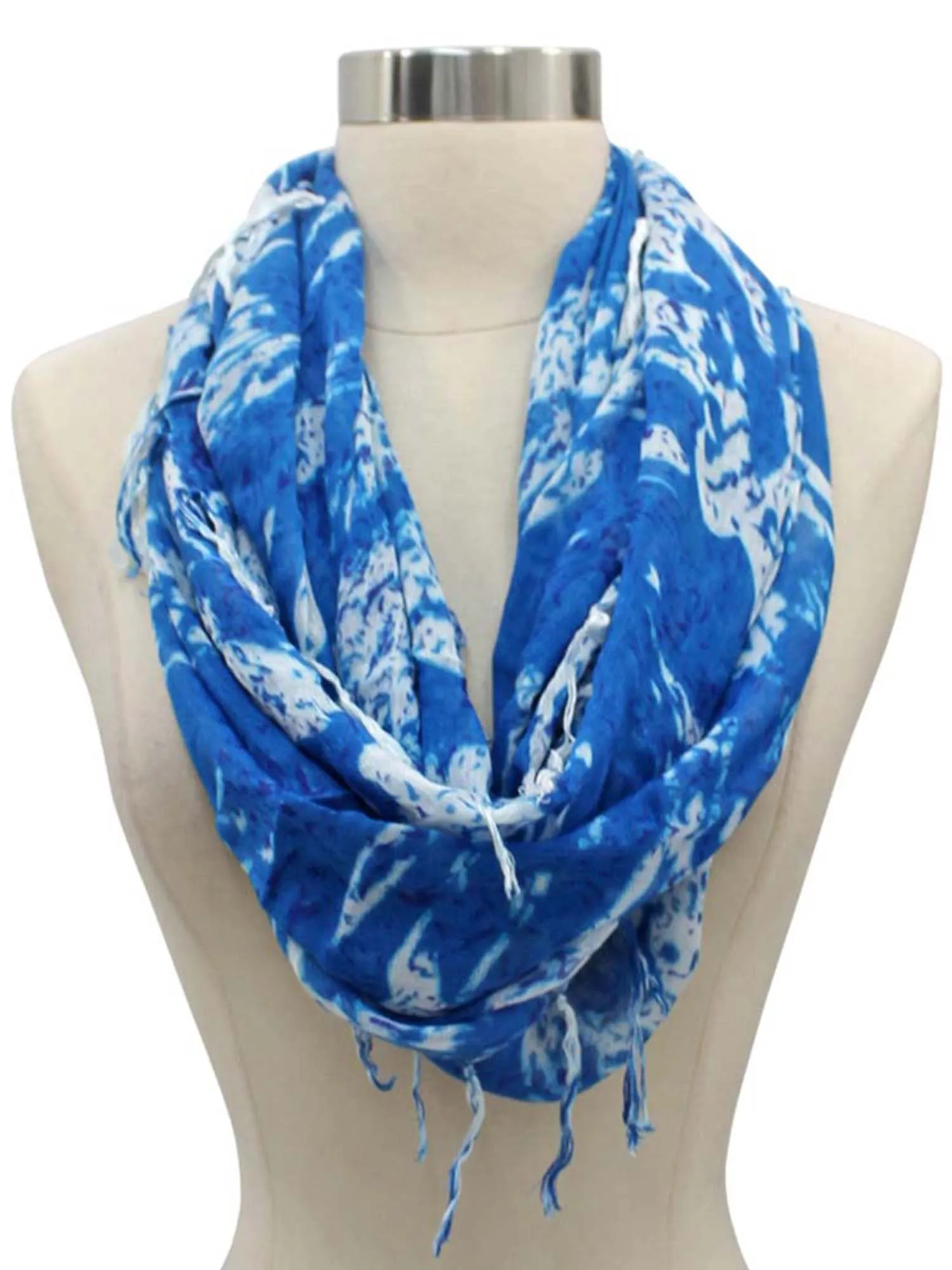 Summer Print Wispy Infinity Scarf