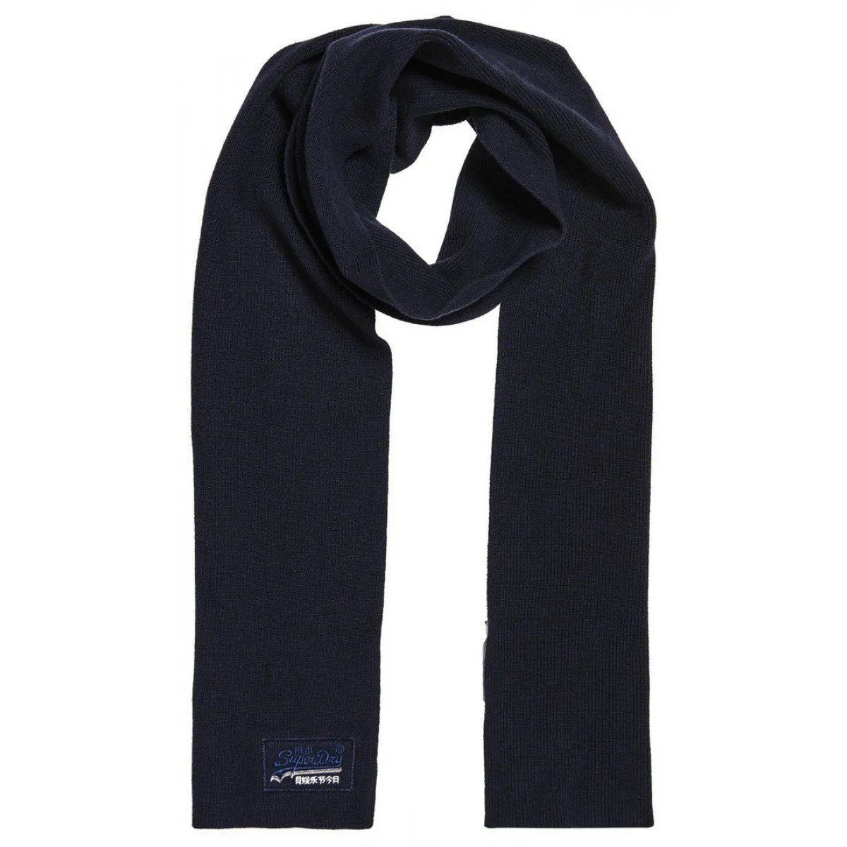 Superdry Orange Label Scarf Navy Grit