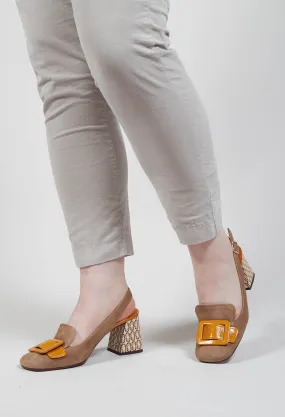 Suzan Heel in Ocre Brown