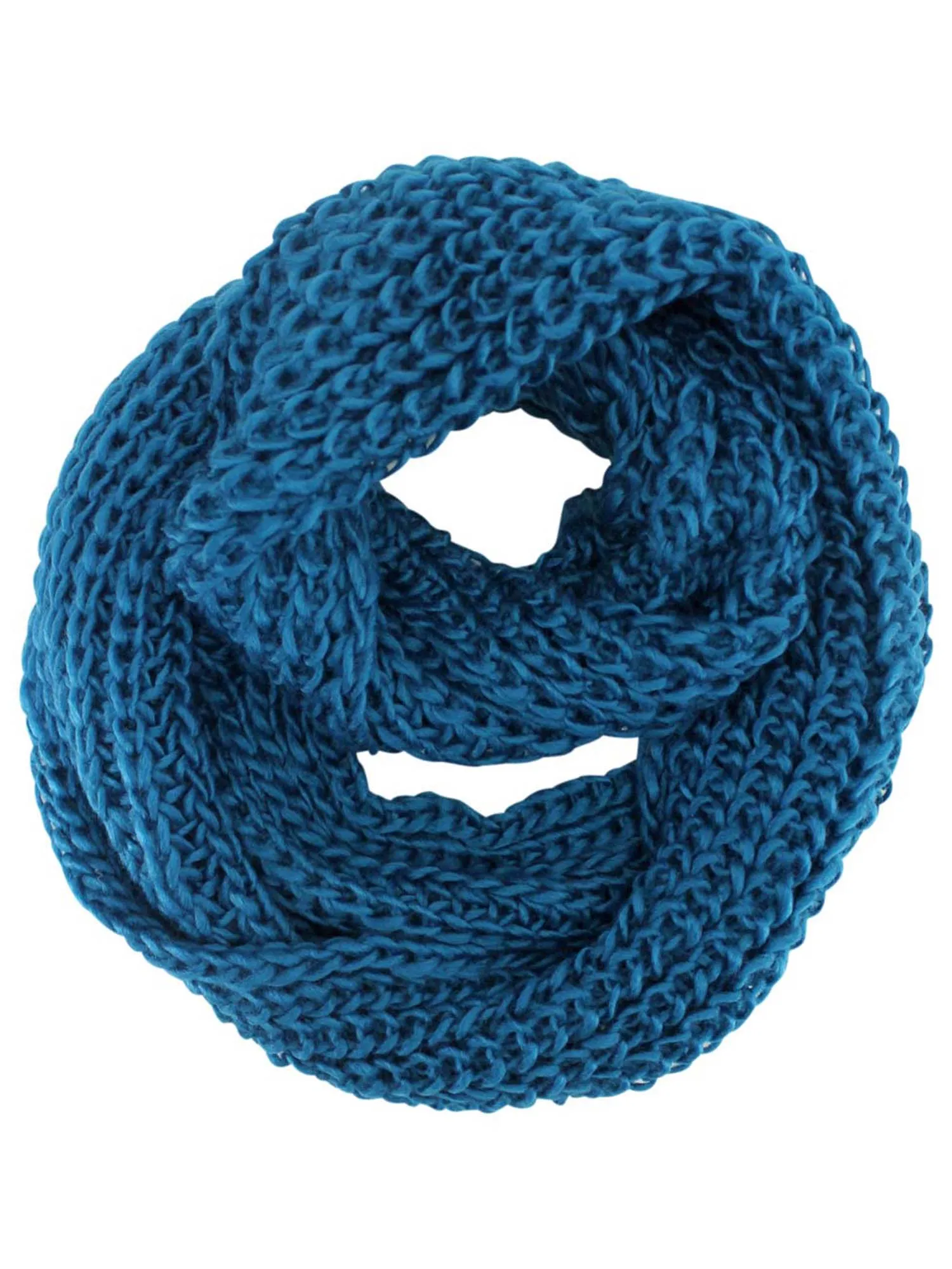 Thick Knit Weave Unisex Circle Infinity Scarf