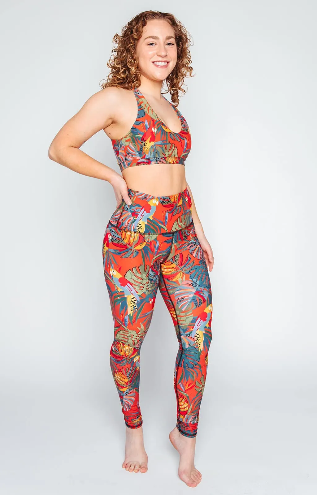 Tropical Paradise Printed Yoga Leggings