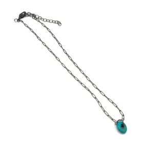 Turquoise Lucite Nugget Chain Necklace - Unboxing - #221