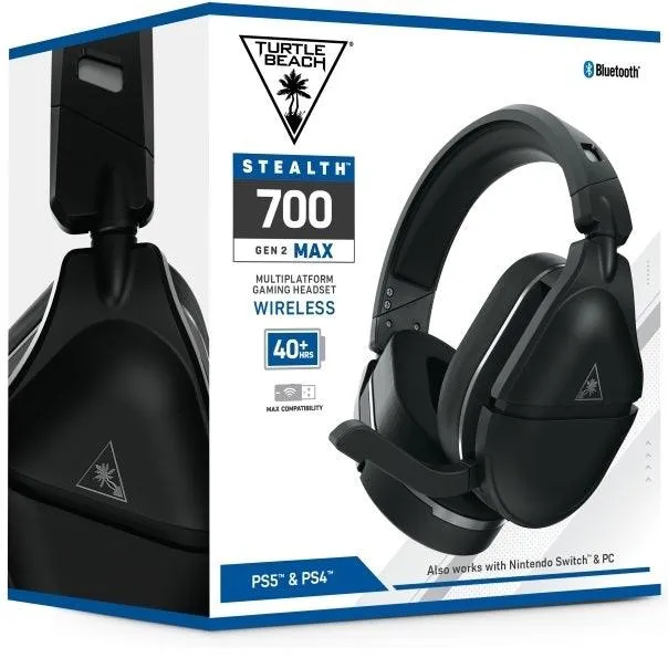 Turtle Beach Stealth 700 Gen 2 MAX Wireless Headset Headphones Microphone PS5 Black