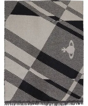 Vivienne Westwood Black & Gray Bruce Scarf