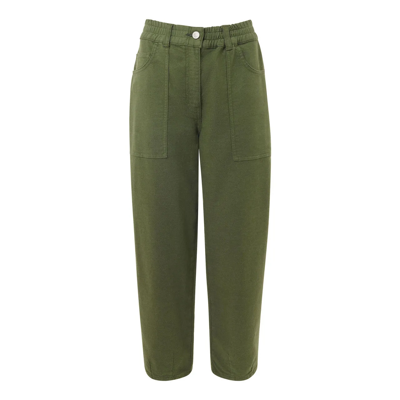 WHISTLES Tessa Mid-Rise Casual Trousers - Green