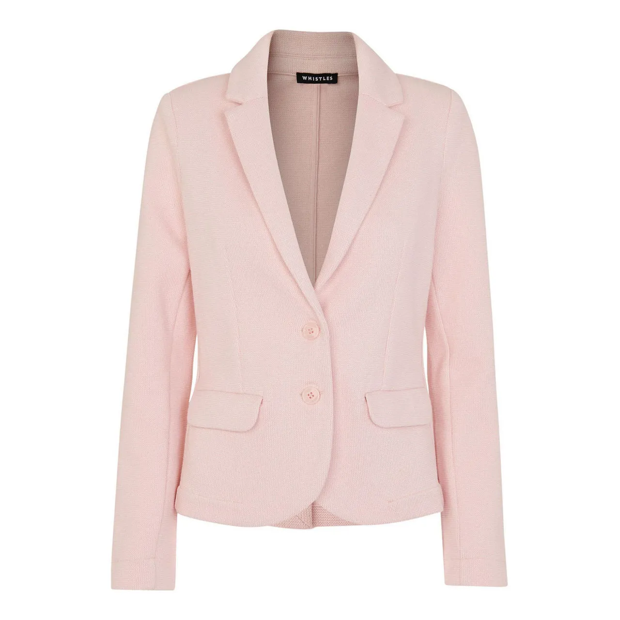 WHISTLES The Sustainable Edit Slim Jersey Jacket - Pink