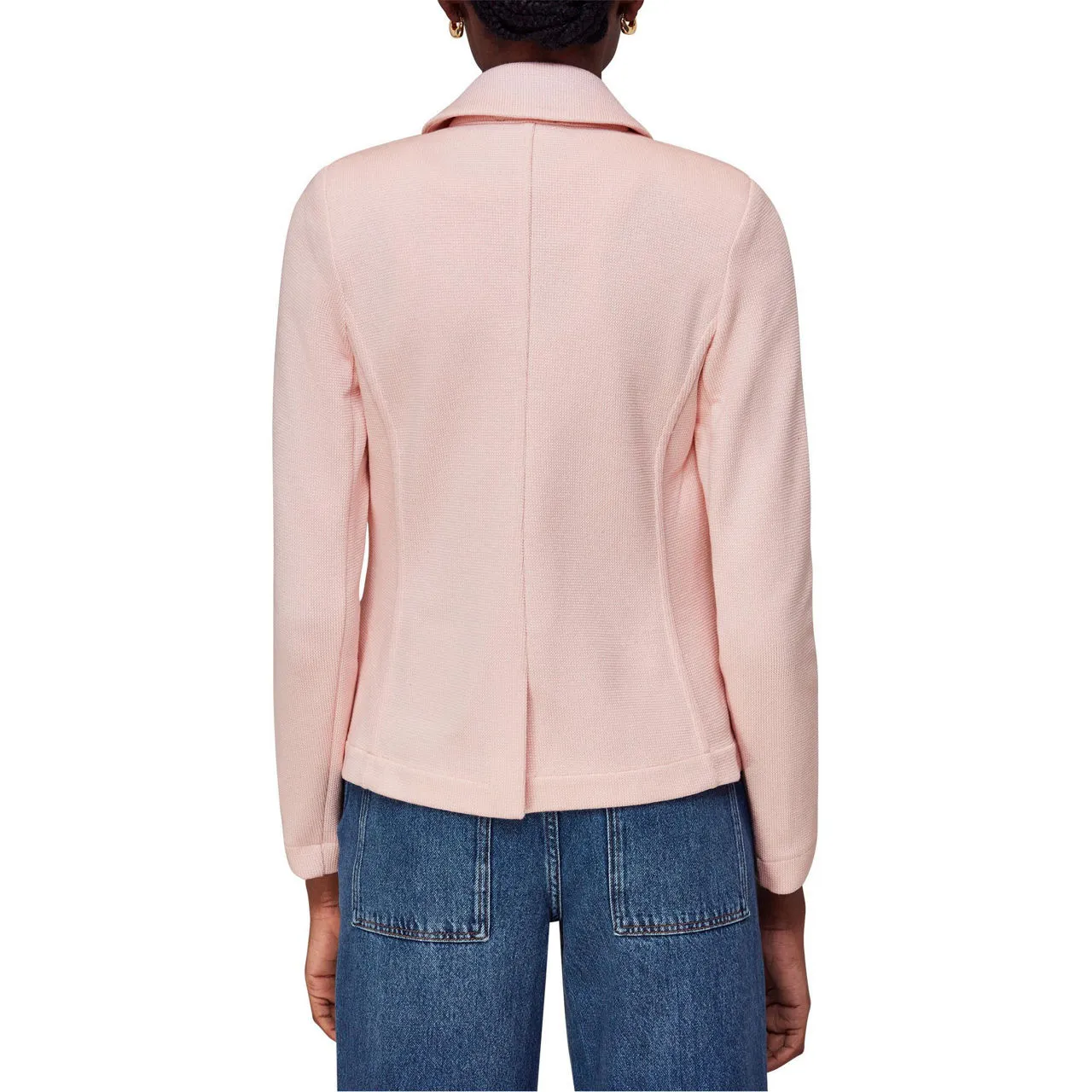 WHISTLES The Sustainable Edit Slim Jersey Jacket - Pink