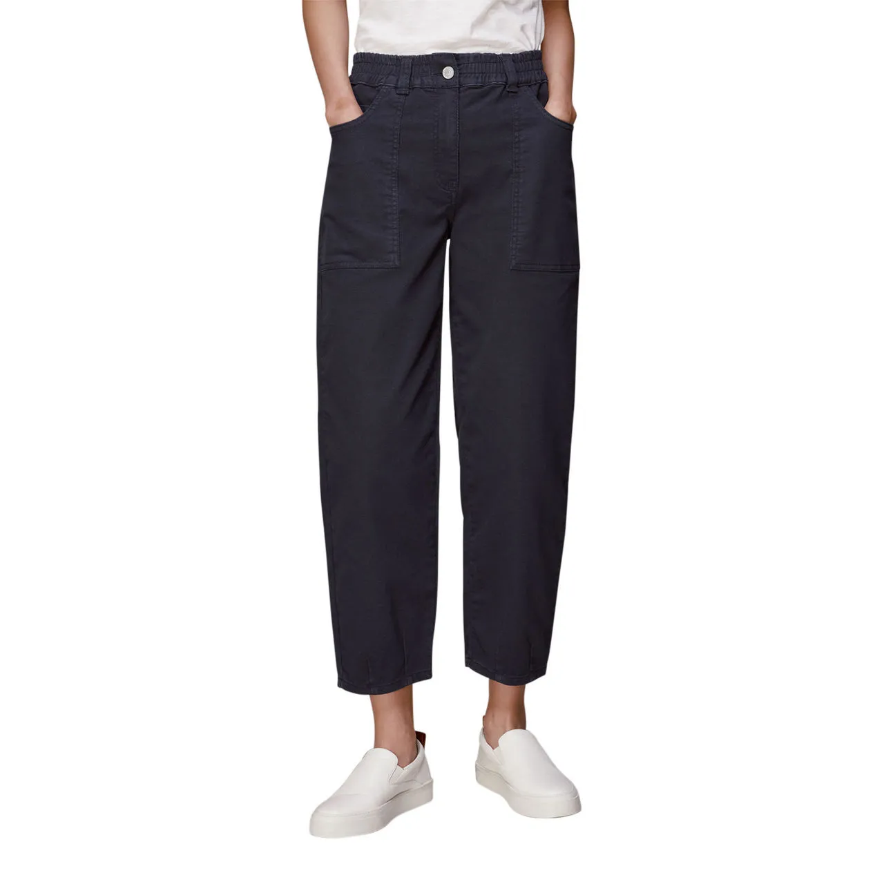 WHISTLES The Sustainable Edit Tessa Casual Trousers - Black