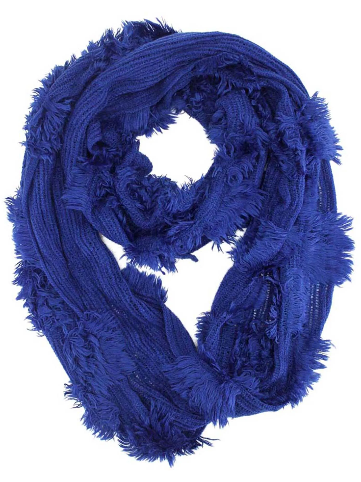 Wispy Textured Ring Infinity Scarf