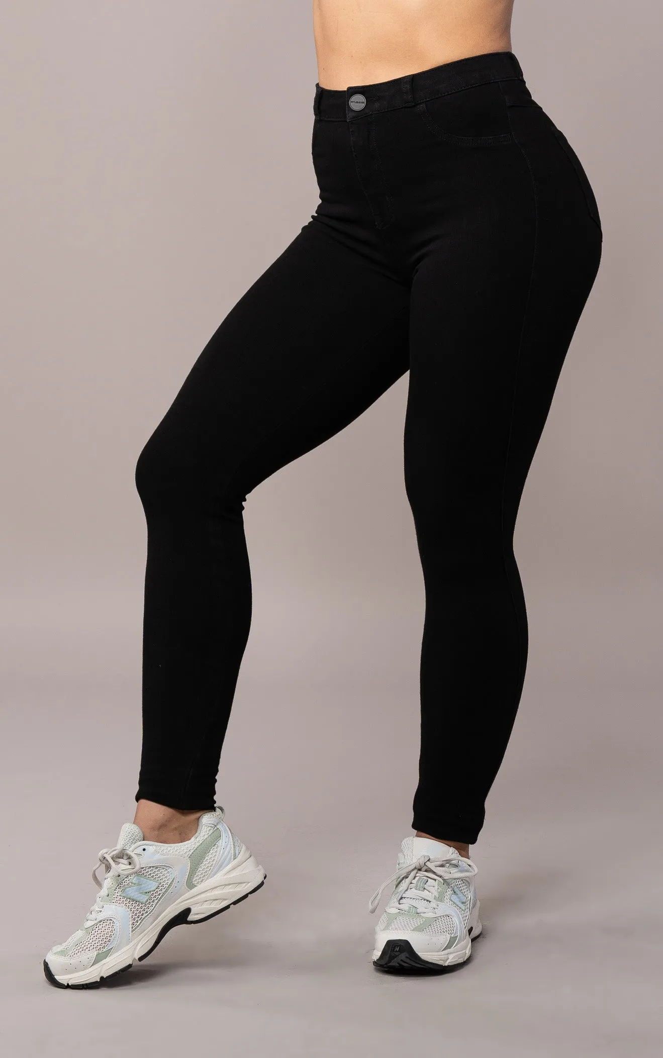 Womens 360 V2 High Waisted Fitjeans - Black