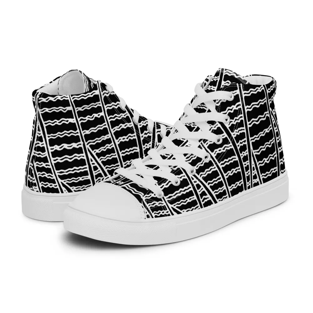 Women’s high top canvas shoes – Duck Feathers