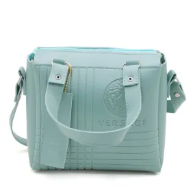 Women's Shoulder Bag - Cyan